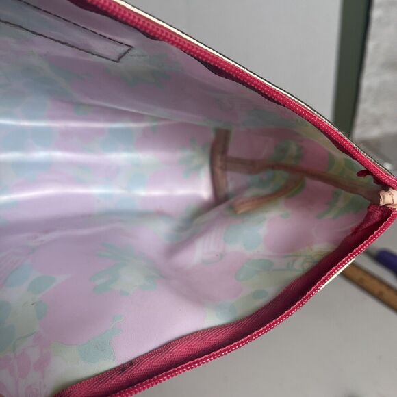 Lily Pulitzer For Estee Lauder Floral Cosmetic Travel Toiletry Bag Zip Up Lot - Picture 13 of 14